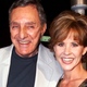William Peter Blatty with The Exorcist star Linda Blair in 2000. Image: AP Photo/Kevork Djansezian
